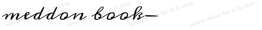 meddon book字体转换